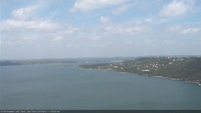 Lake Travis webcam, June 21, 2019 10:10 AM CT