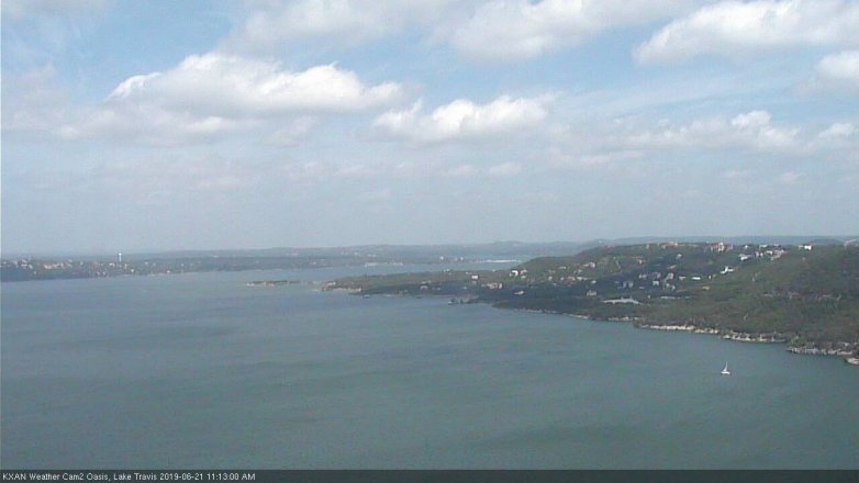 Lake Travis webcam, June 21, 2019 10:15 AM CT