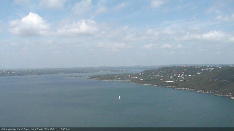 Lake Travis webcam, June 21, 2019 10:20 AM CT