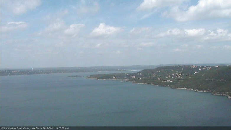 Lake Travis webcam, June 21, 2019 10:30 AM CT