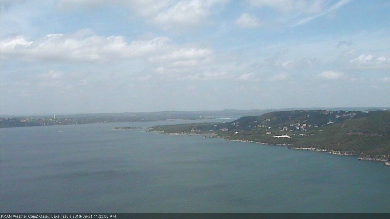Lake Travis webcam, June 21, 2019 10:35 AM CT
