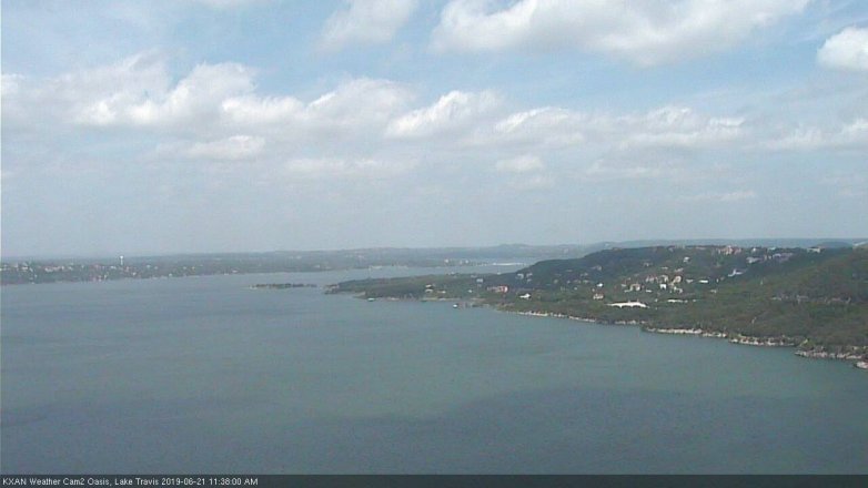 Lake Travis webcam, June 21, 2019 10:40 AM CT