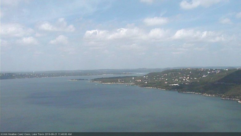 Lake Travis webcam, June 21, 2019 10:50 AM CT