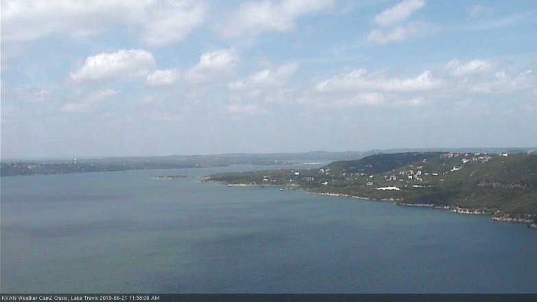 Lake Travis webcam, June 21, 2019 11:00 AM CT