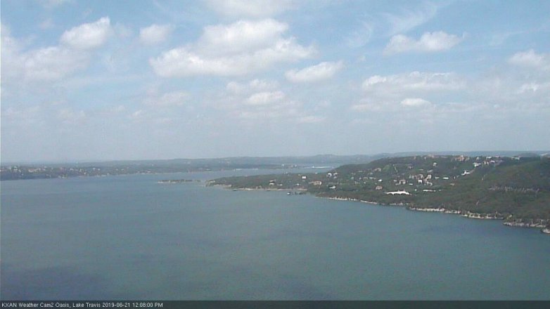 Lake Travis webcam, June 21, 2019 11:10 AM CT