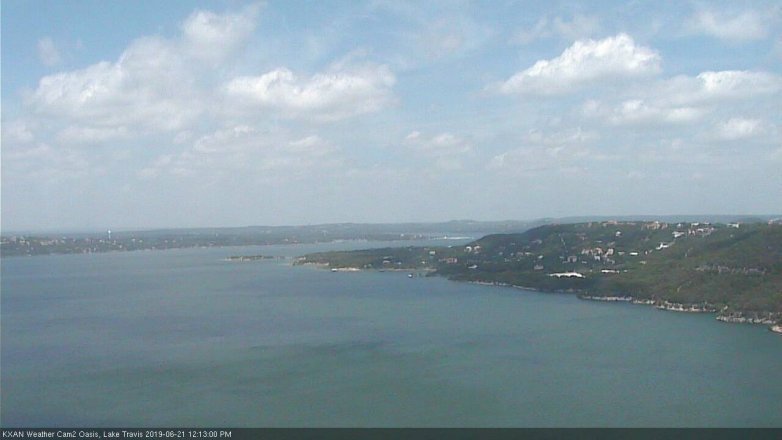 Lake Travis webcam, June 21, 2019 11:15 AM CT