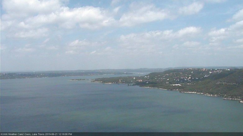 Lake Travis webcam, June 21, 2019 11:20 AM CT