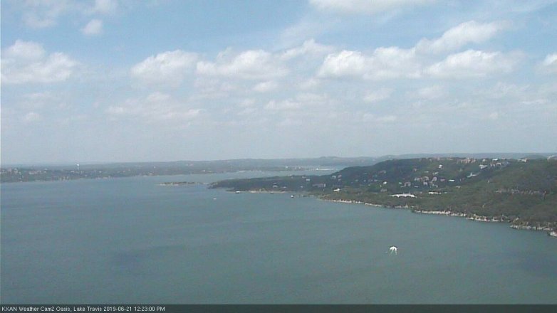 Lake Travis webcam, June 21, 2019 11:25 AM CT