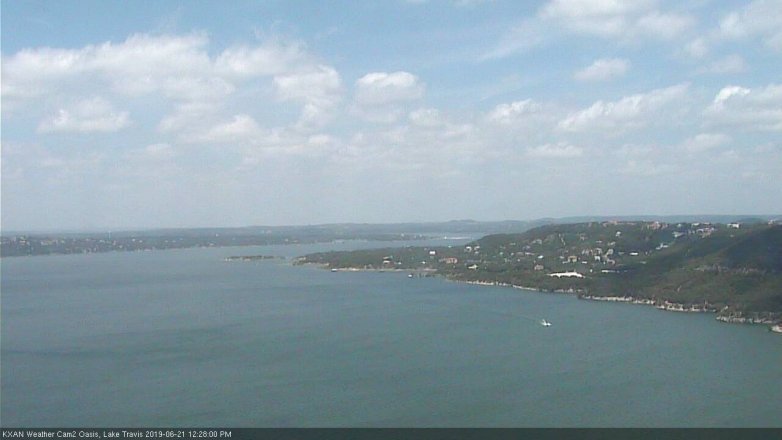 Lake Travis webcam, June 21, 2019 11:30 AM CT