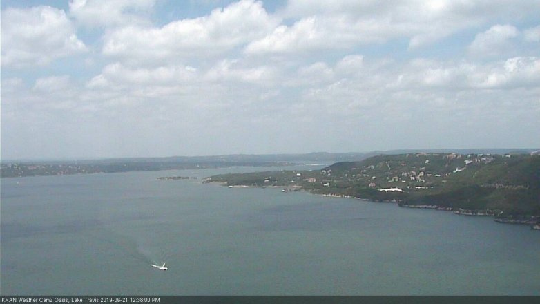 Lake Travis webcam, June 21, 2019 11:40 AM CT