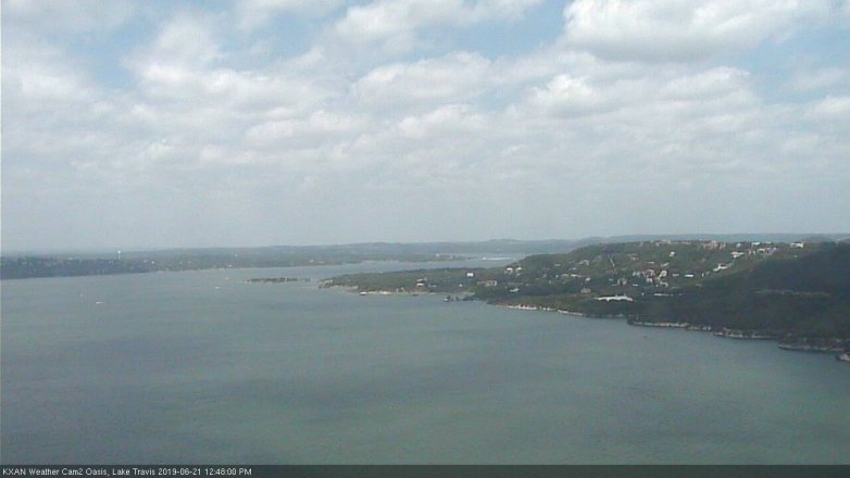 Lake Travis webcam, June 21, 2019 11:50 AM CT