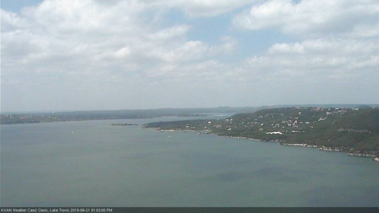 Lake Travis webcam, June 21, 2019 12:05 PM CT