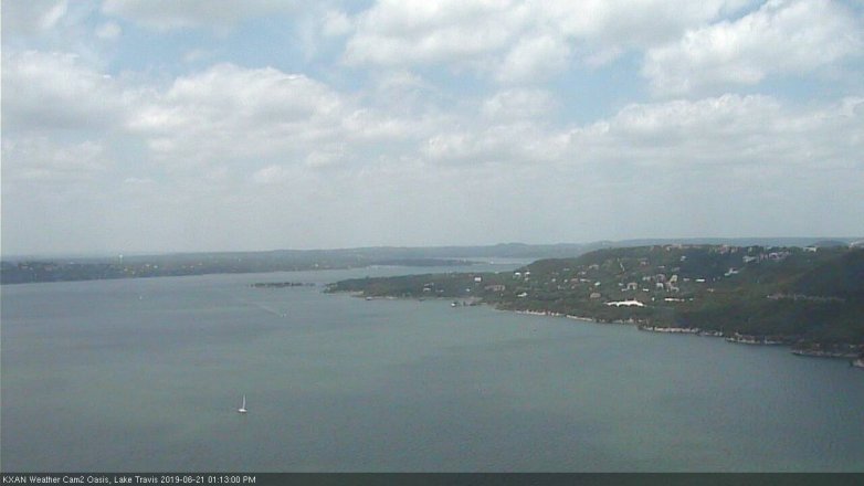 Lake Travis webcam, June 21, 2019 12:15 PM CT