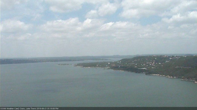 Lake Travis webcam, June 21, 2019 12:20 PM CT