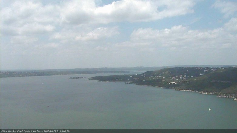 Lake Travis webcam, June 21, 2019 12:25 PM CT