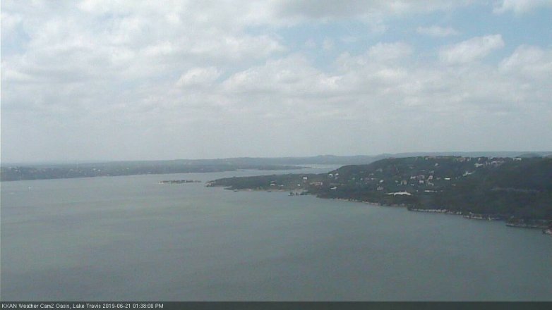 Lake Travis webcam, June 21, 2019 12:40 PM CT