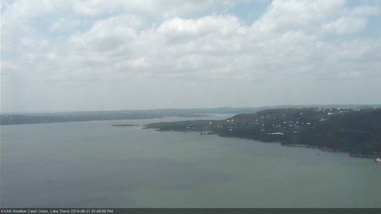Lake Travis webcam, June 21, 2019 12:50 PM CT