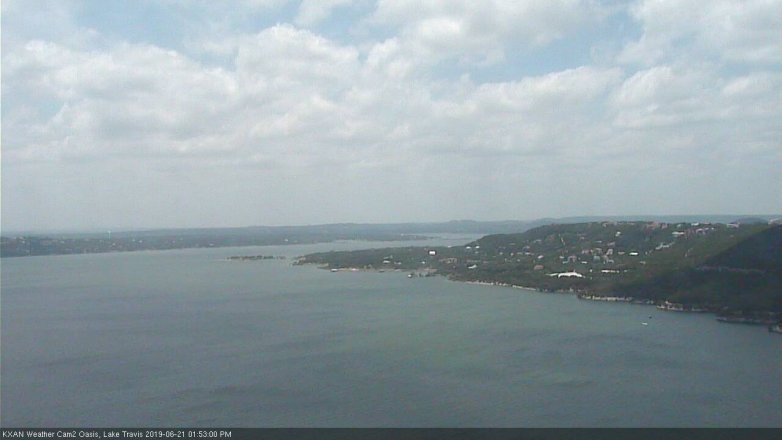 Lake Travis webcam, June 21, 2019 12:55 PM CT