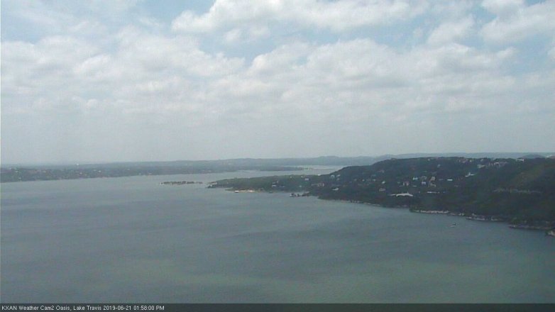 Lake Travis webcam, June 21, 2019 1:00 PM CT