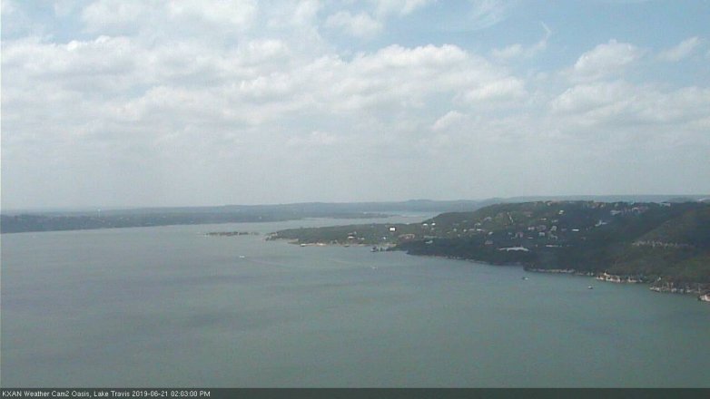 Lake Travis webcam, June 21, 2019 1:05 PM CT