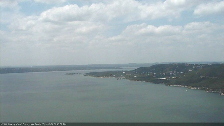 Lake Travis webcam, June 21, 2019 1:15 PM CT
