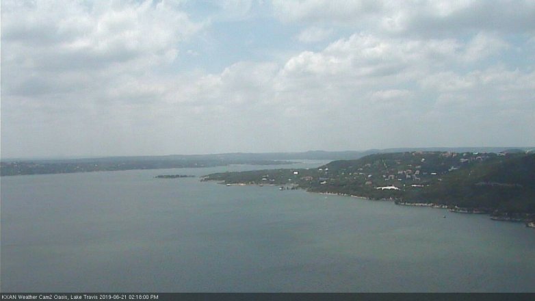 Lake Travis webcam, June 21, 2019 1:20 PM CT
