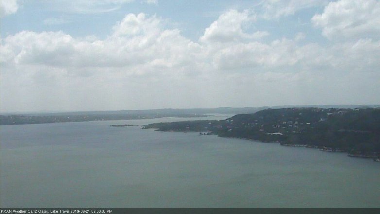 Lake Travis webcam, June 21, 2019 2:00 PM CT