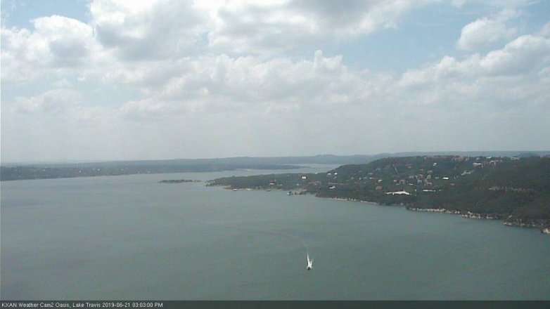 Lake Travis webcam, June 21, 2019 2:05 PM CT