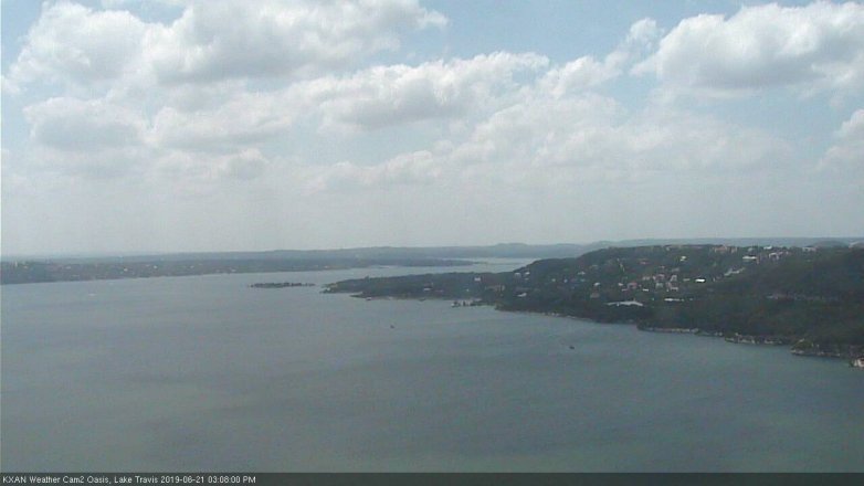 Lake Travis webcam, June 21, 2019 2:10 PM CT
