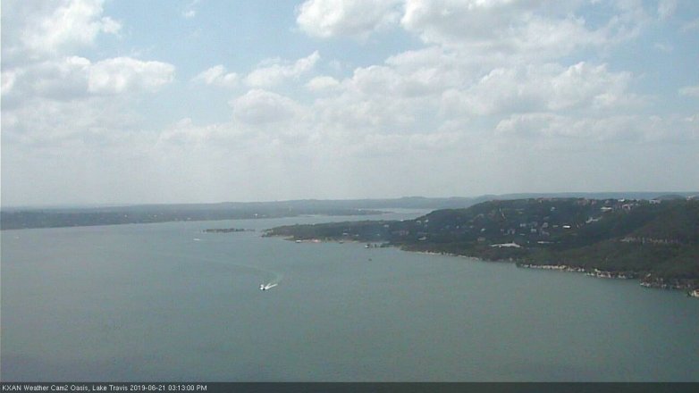 Lake Travis webcam, June 21, 2019 2:15 PM CT