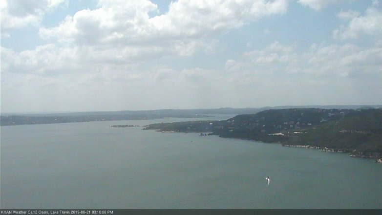 Lake Travis webcam, June 21, 2019 2:20 PM CT