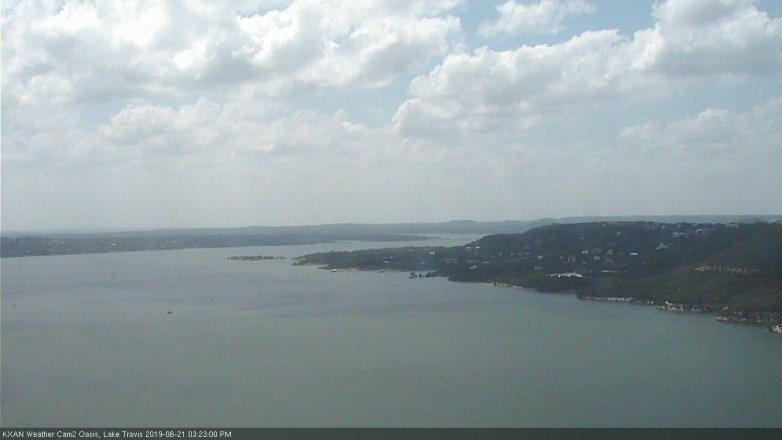 Lake Travis webcam, June 21, 2019 2:25 PM CT