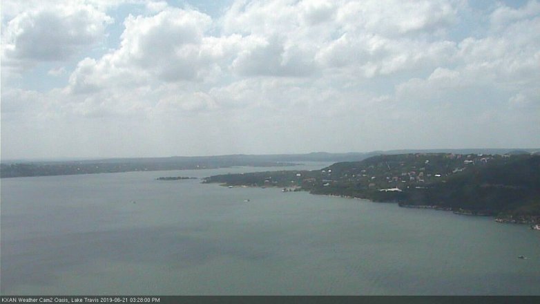 Lake Travis webcam, June 21, 2019 2:30 PM CT
