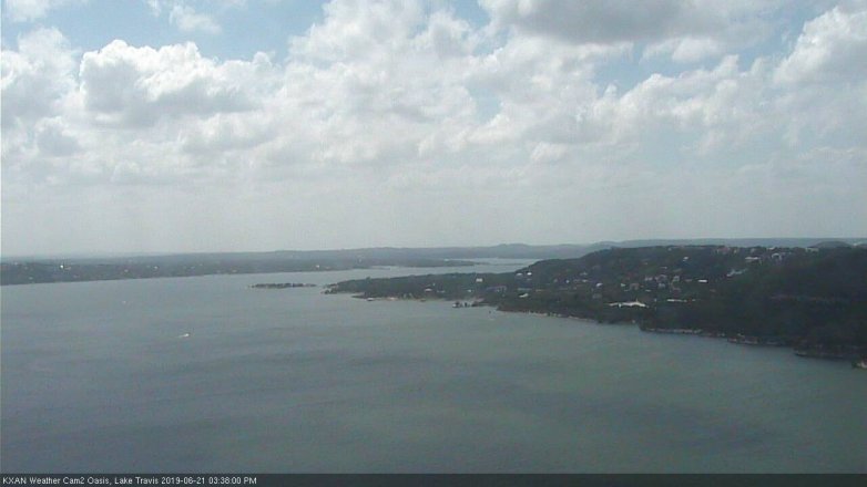 Lake Travis webcam, June 21, 2019 2:40 PM CT