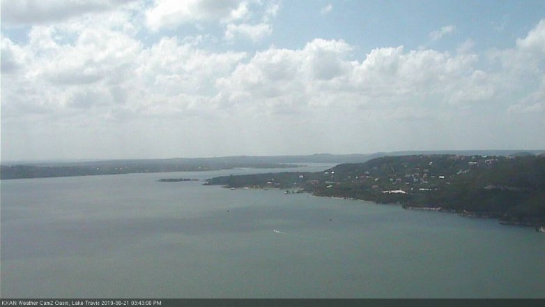 Lake Travis webcam, June 21, 2019 2:45 PM CT