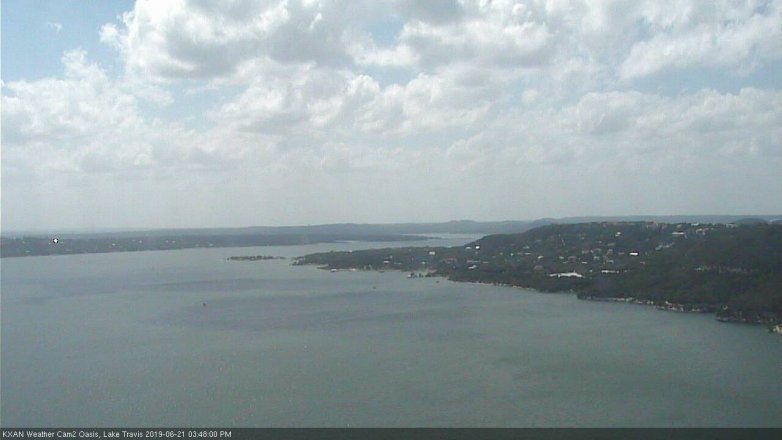 Lake Travis webcam, June 21, 2019 2:50 PM CT