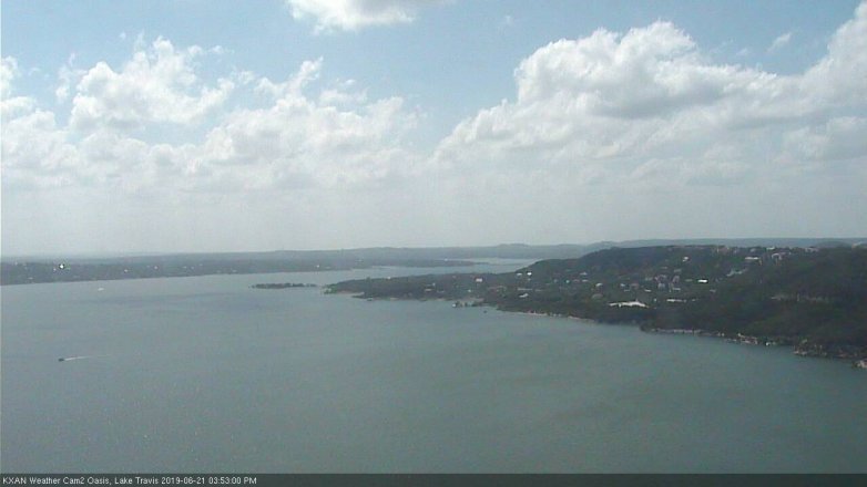 Lake Travis webcam, June 21, 2019 2:55 PM CT