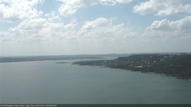 Lake Travis webcam, June 21, 2019 3:00 PM CT