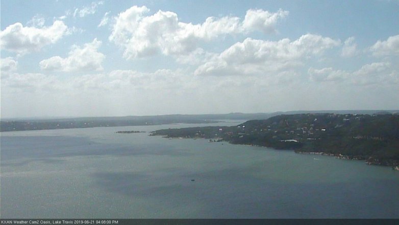 Lake Travis webcam, June 21, 2019 3:10 PM CT