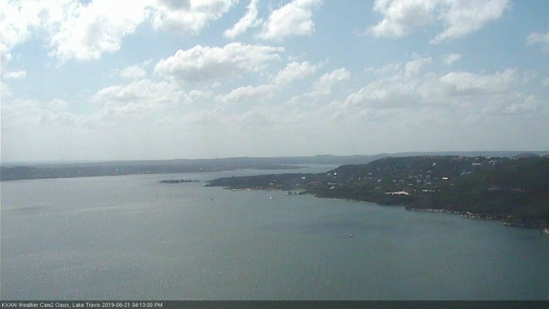 Lake Travis webcam, June 21, 2019 3:15 PM CT