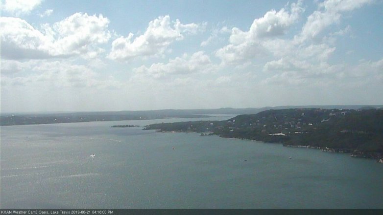 Lake Travis webcam, June 21, 2019 3:20 PM CT