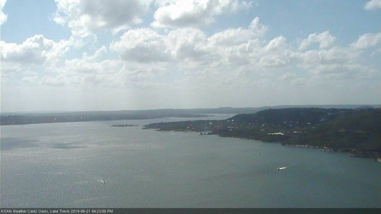 Lake Travis webcam, June 21, 2019 3:25 PM CT