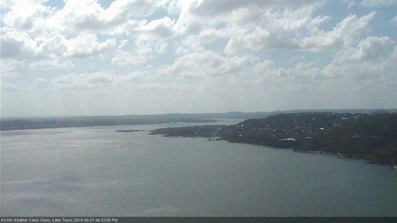 Lake Travis webcam, June 21, 2019 3:35 PM CT