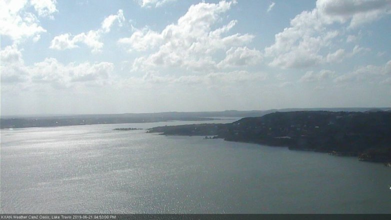 Lake Travis webcam, June 21, 2019 3:55 PM CT