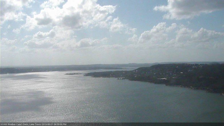Lake Travis webcam, June 21, 2019 4:00 PM CT