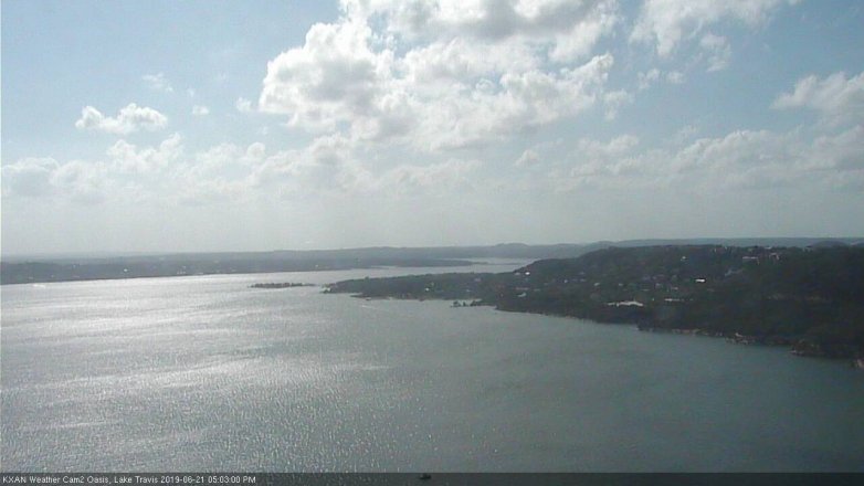 Lake Travis webcam, June 21, 2019 4:05 PM CT