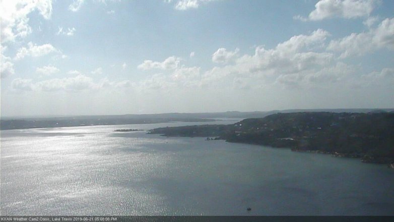 Lake Travis webcam, June 21, 2019 4:10 PM CT