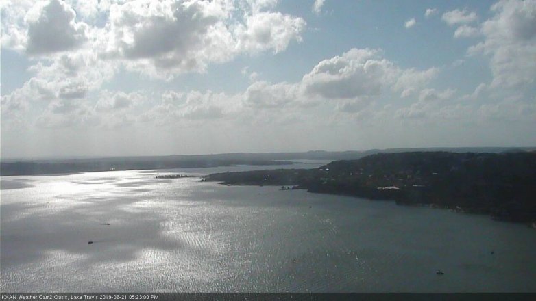 Lake Travis webcam, June 21, 2019 4:25 PM CT