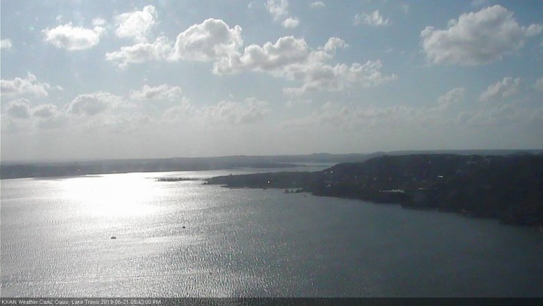 Lake Travis webcam, June 21, 2019 4:45 PM CT