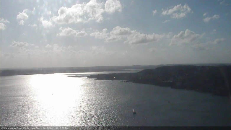 Lake Travis webcam, June 21, 2019 5:15 PM CT